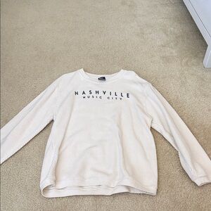 MV Sport Cream Ribbed Crewneck